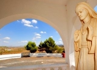 The Vía Crucis route in La Pinilla, Mazarron