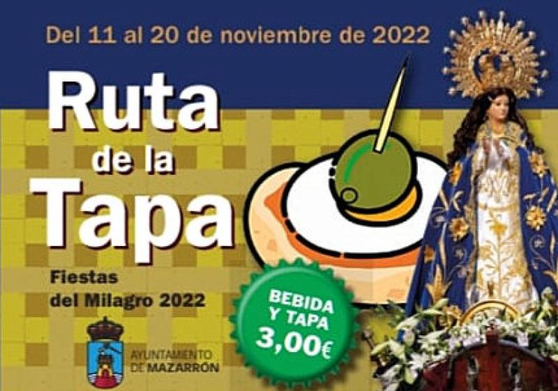<span style='color:#780948'>ARCHIVED</span> - November 11 to 20 Fiestas del Milagro tapas route in and around Bolnuevo