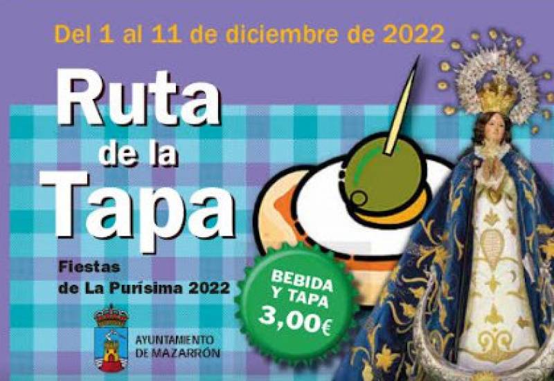 <span style='color:#780948'>ARCHIVED</span> - December 1 to 11 Fiestas tapas route in Mazarron