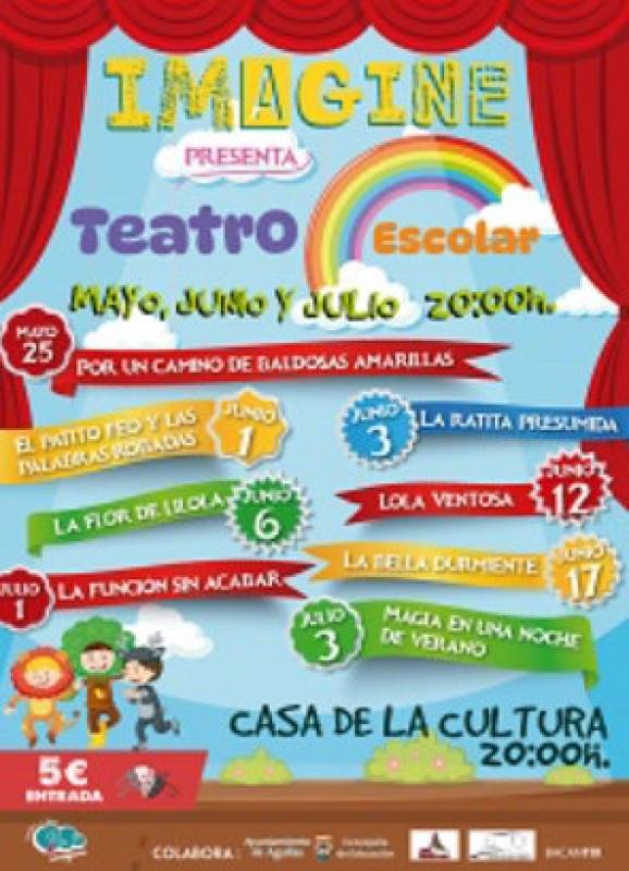 ​​​​​​​May 25 to July 3 Children’s theatre performances in Aguilas