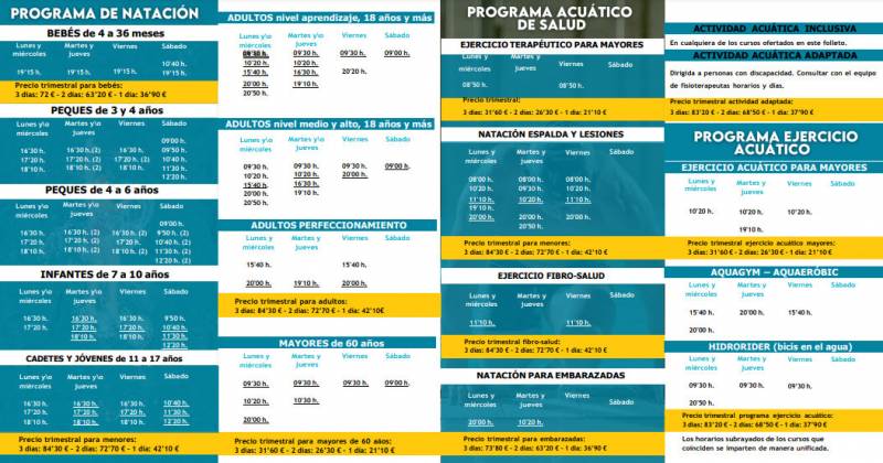 Registration open for municipal swimming, physical exercise and gymnastics courses 2023-24