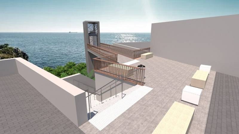 Accessibility improvement for Puerto de Mazarron panoramic elevator