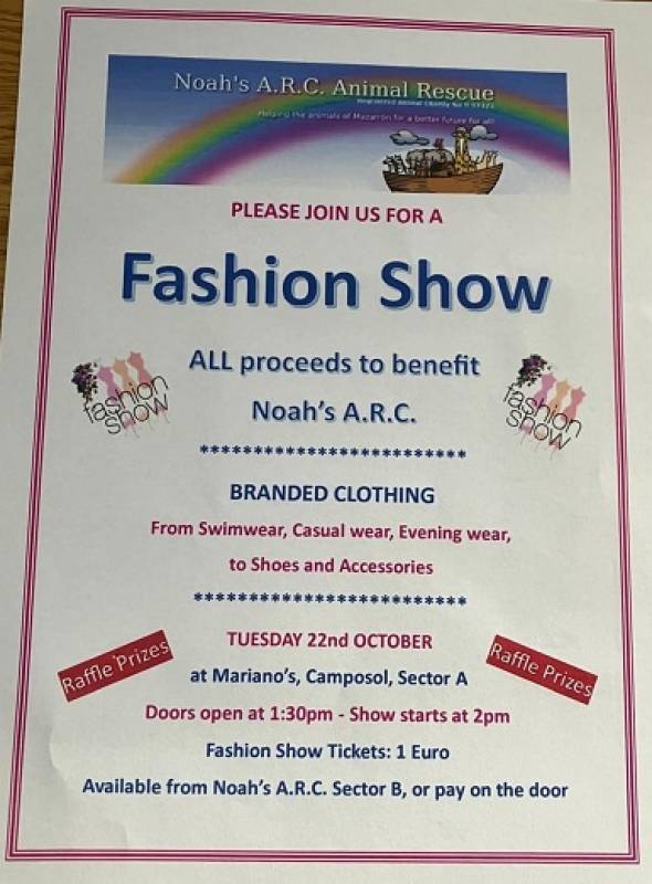 October 22 Noahs Arc Fashion Show on Camposol Sector A