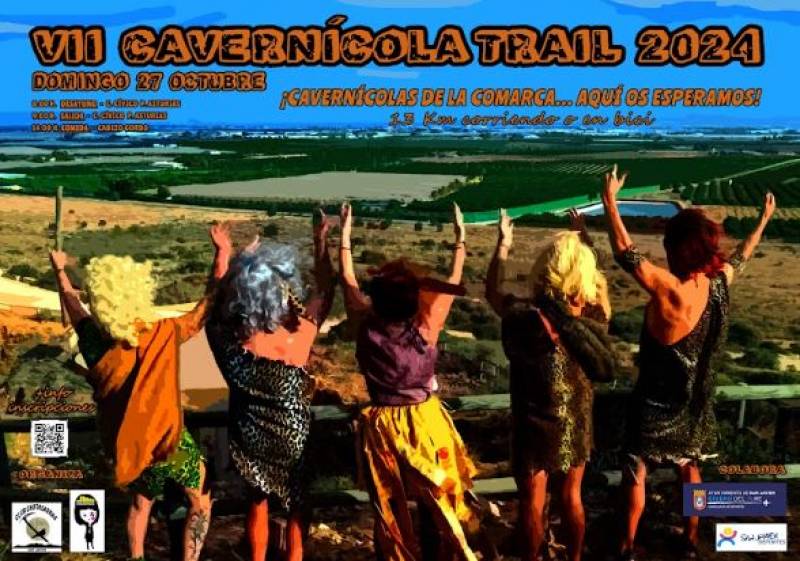 October 27 Caveman Trail run and cycle race in San Javier