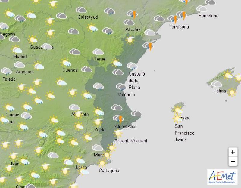 Valencian Community remains on red alert: Alicante weather forecast Oct 31-Nov 3