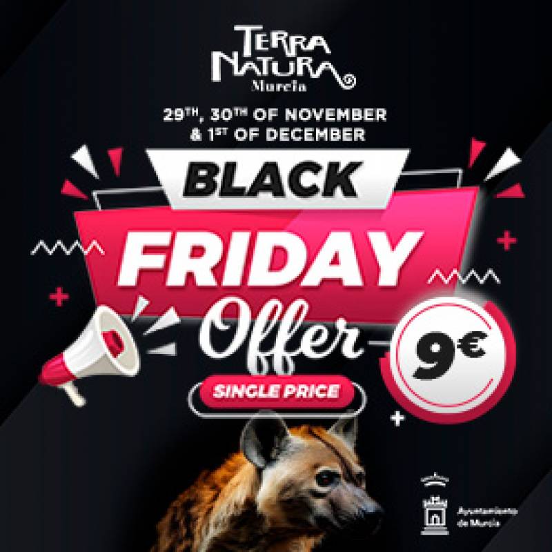 November 29, 30 and December 1 Black Friday offer at Terra Natura Murcia