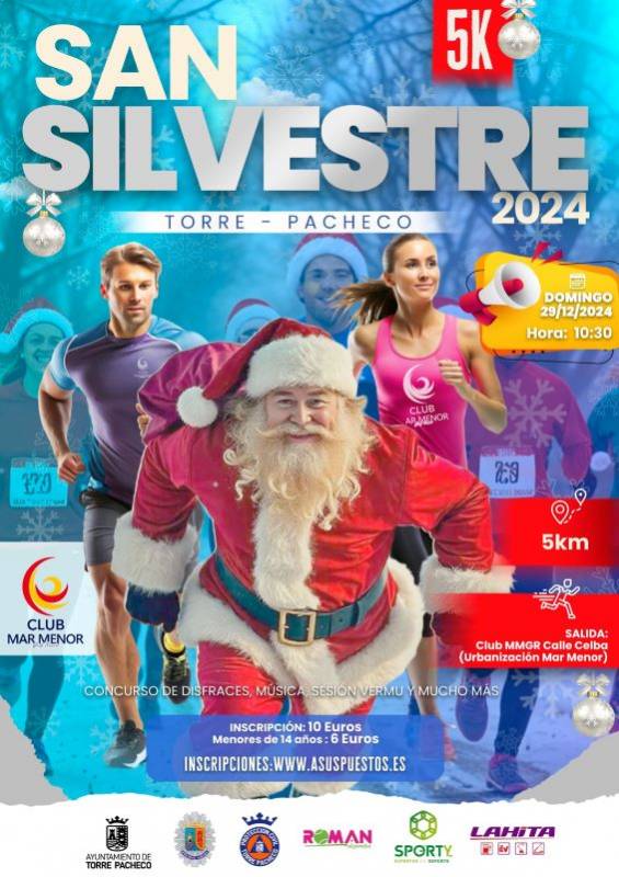 December 29 Club MMGR starting point for the traditional San Silvestre 5k Race 2024