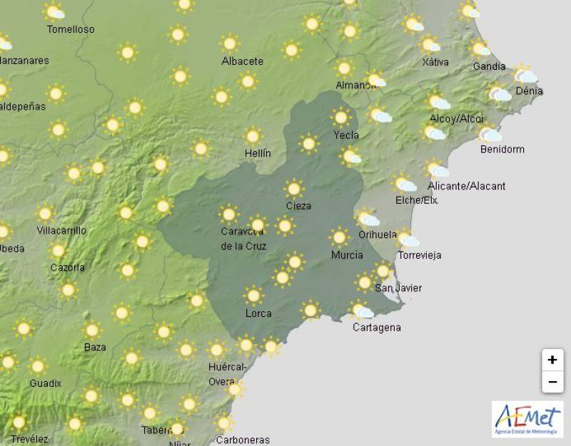 Windy but warm: Murcia Christmas weather forecast December 23-26