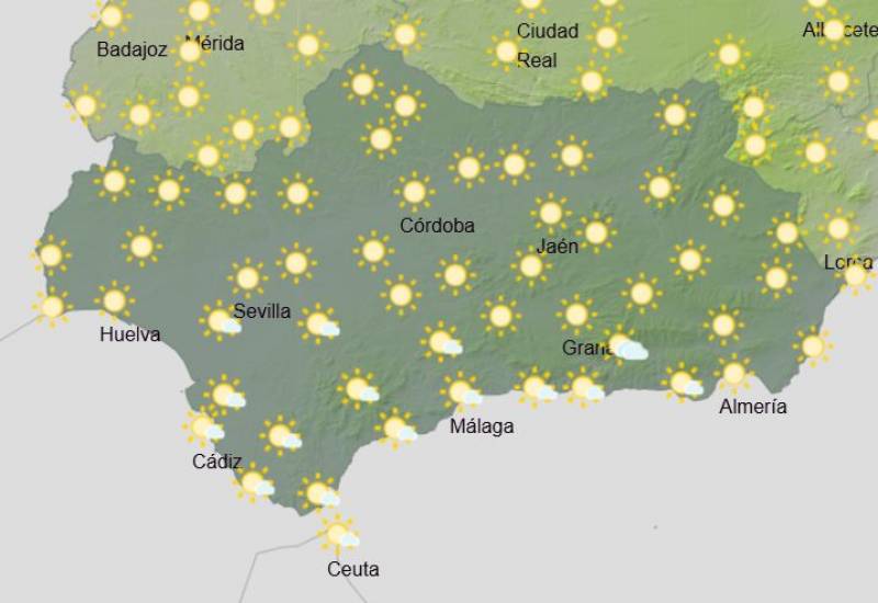 Andalucía weekly weather forecast April 21-24: Sunny skies and warmer days across the region