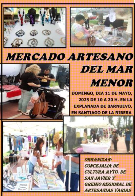 May 11 Mar Menor Craft Market in Santiago de la Ribera