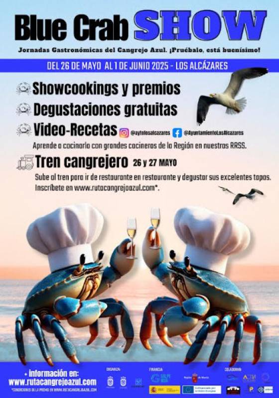 May 26 to June 1 the Blue Crab Show 2025 gastro event in Los Alcázares