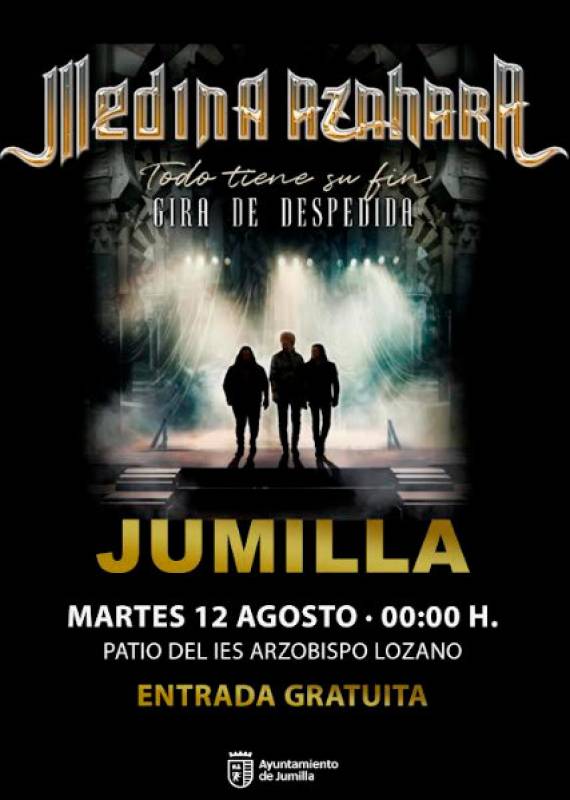 August 12 Medina Azahara live in concert in Jumilla