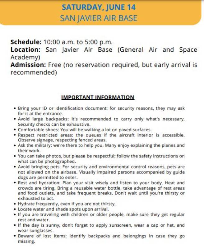 June 14 & 15 The spectacular San Javier International Air Festival