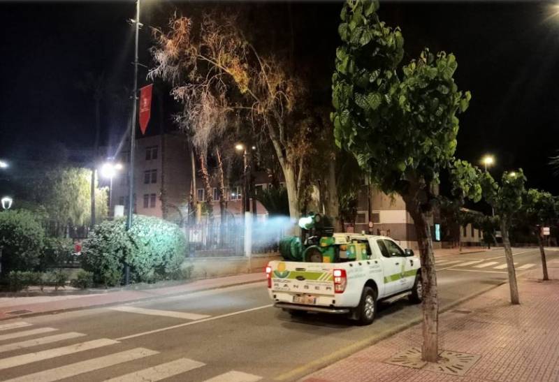 Mosquito spraying in Alhama de Murcia this Saturday June 14