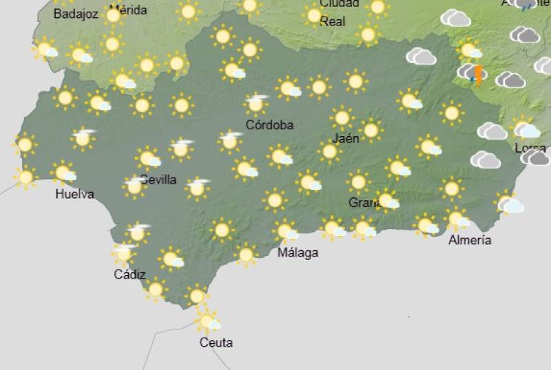 Andalucía weekend forecast July 24-27: Mixed bag of sunshine, storms and rising temperatures