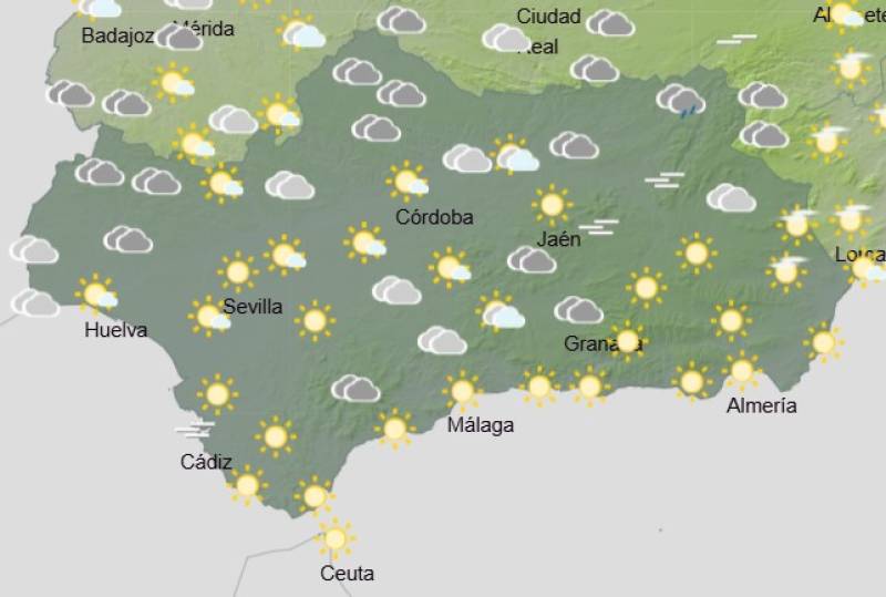 Andalucía weekend weather forecast October 23-26: Mists, showers and some brighter spells