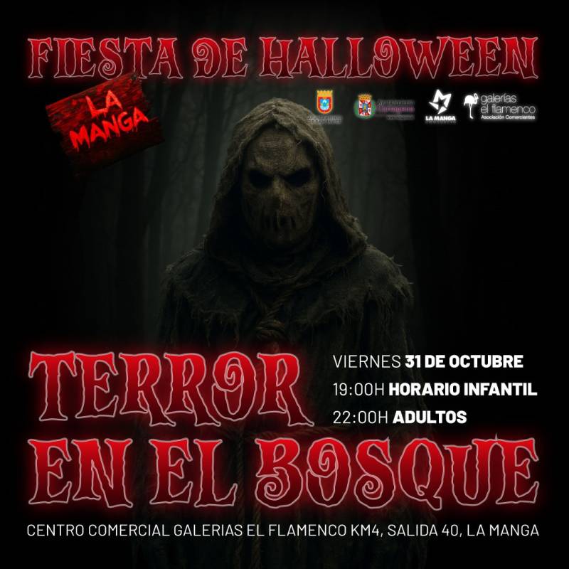 October 31 Halloween party at Galerias El Flamenco, La Manga del Mar Menor