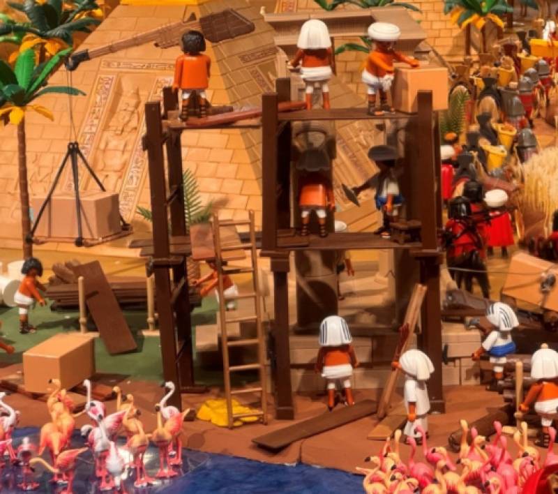 San Javier's festive double delight: Playmobil and crochet Nativities light up the museum
