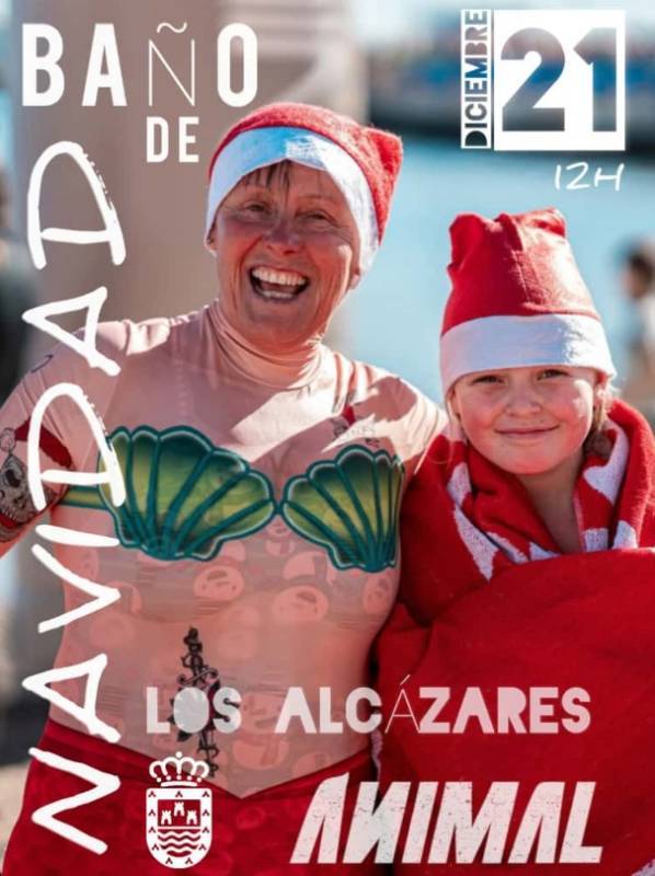 CHANGE OF DATE - December 28 The traditional Christmas swim in Los Alcázares!