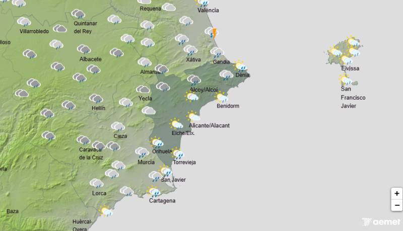 Christmas week brings cooler days and some rain: Alicante weather forecast December 22-28