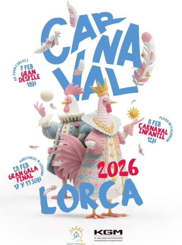 February 7, 8 and 28, Carnival 2026 in Lorca