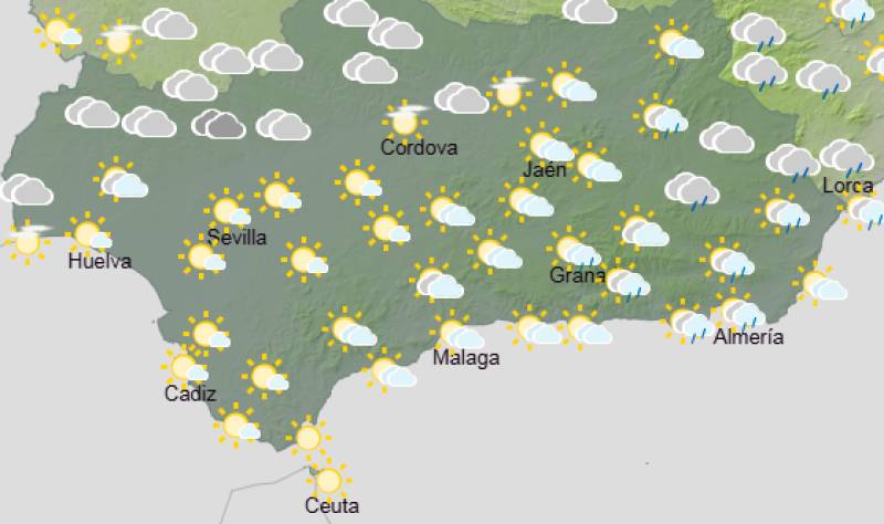 Andalucía weekly weather forecast March 9-12: Chilly start, then brighter and milder