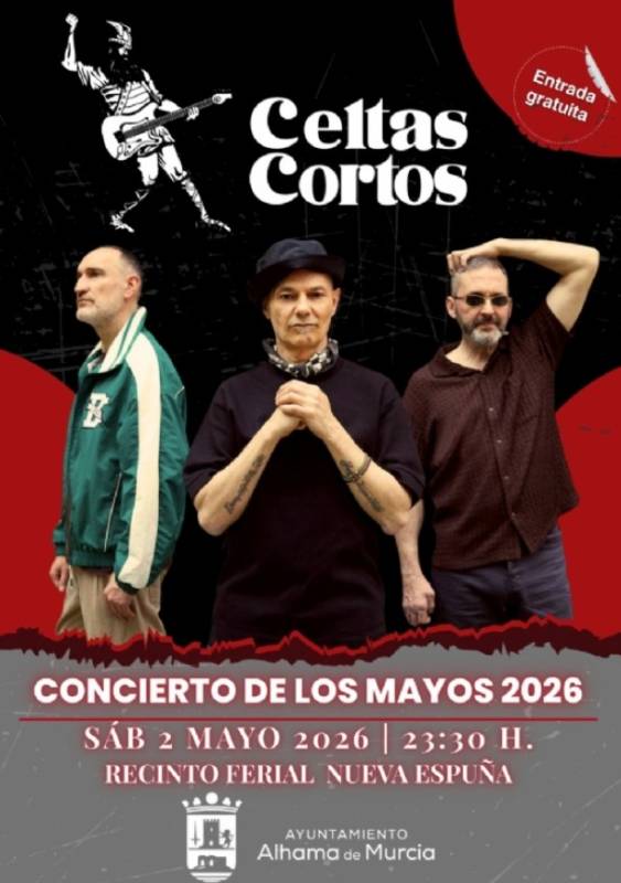 May 2 Celtas Cortos live in concert in Alhama de Murcia