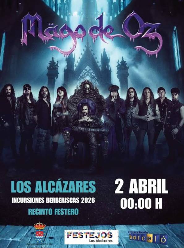April 2 Live rock concert with Mägo de Oz in Los Alcázares