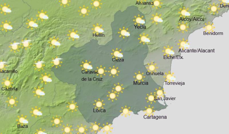 Sudden change in weather conditions this weekend: Murcia forecast April 9-12