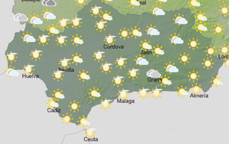 Andalucía weekly weather forecast April 13-16: Brighter, warmer days after a breezy start