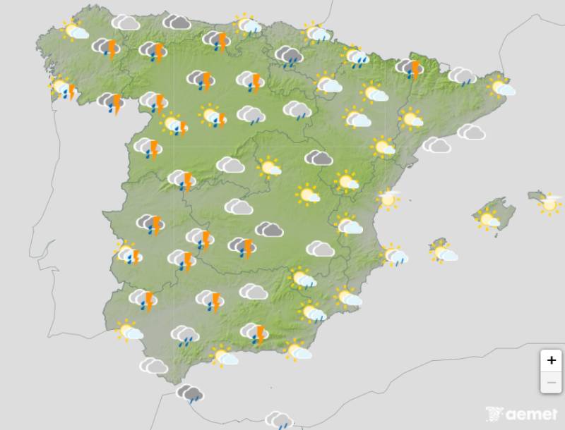 Heavy rain and storms return mid-week: Spain weather forecast April 27-30