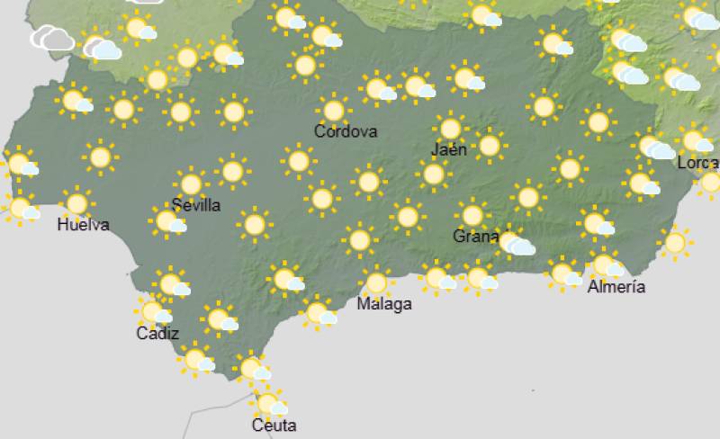 Andalucía weekly weather forecast May 4-7: Mostly dry, warmer and brighter