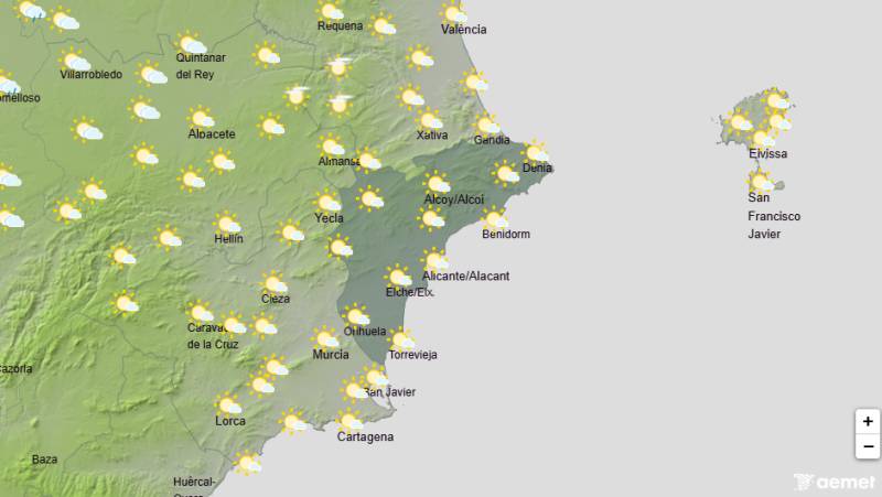 Saharan air brings intense heat and humidity: Alicante weekend weather June 18-21