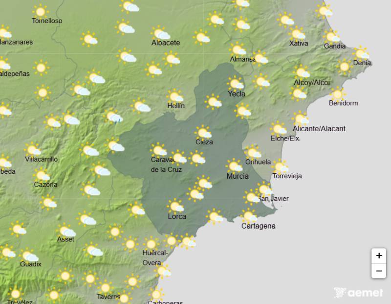 Scorching temperatures continue all week: Murcia weather forecast June 22-25