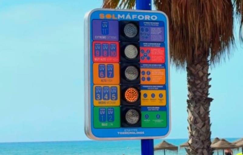 Torremolinos beaches get smart traffic lights to warn you when the sun gets dangerous