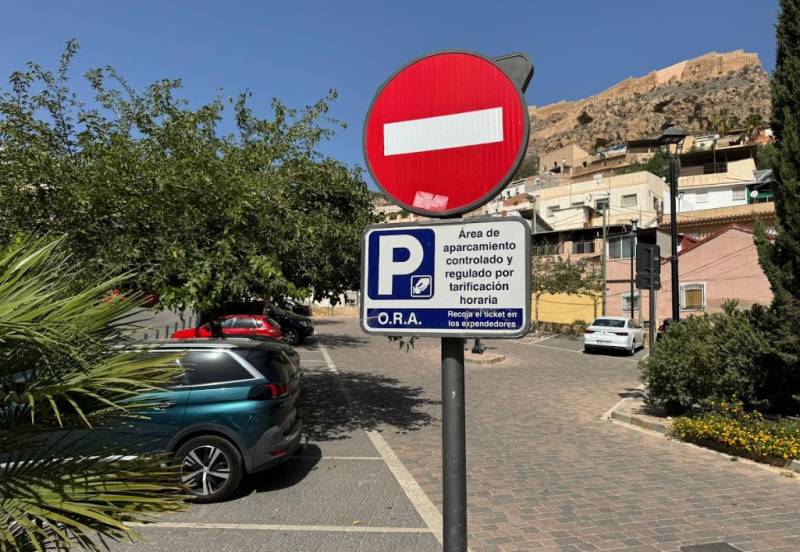 Free parking in Lorca city centre during August