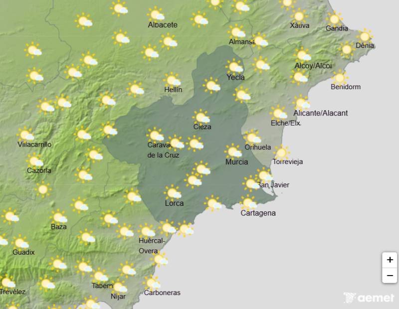 Dust, thunder and a 10-degree swing before the sun returns: Murcia weather forecast Aug 27-30