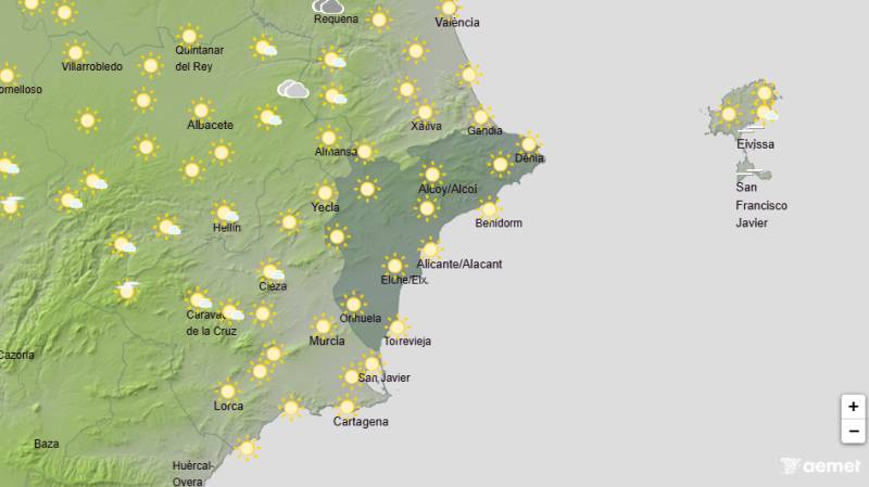 High temperatures followed by midweek storms: Alicante weather forecast September 7-10