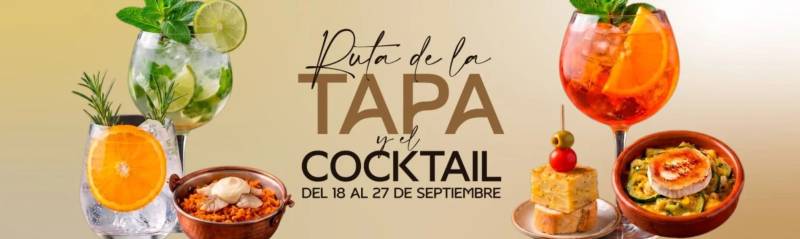 September 18 to 27 Tapas and cocktail route in Los Alcázares