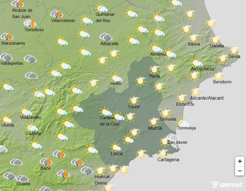 Murcia weather forecast Oct 5-8: Enjoy Monday because the rain is coming back