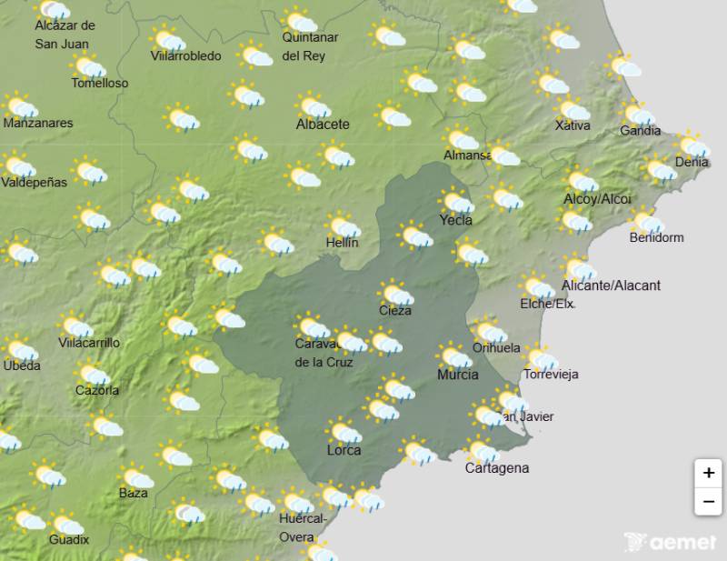 Murcia weather forecast Oct 5-8: Enjoy Monday because the rain is coming back