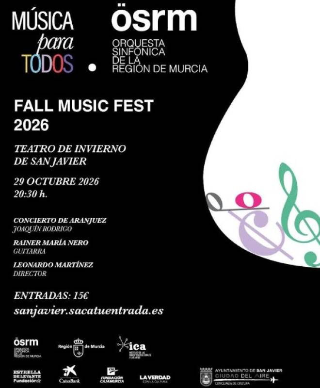 October 29 The Concierto de Aranjuez at the Winter Theatre in San Javier