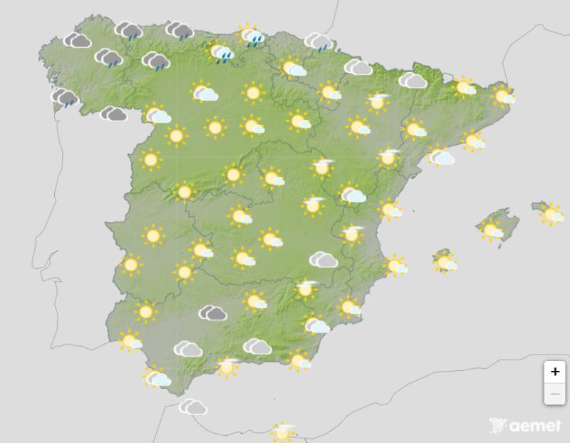 Spain weather forecast Oct 26-29: Autumn sunshine continues with rain heading for the Mediterranean
