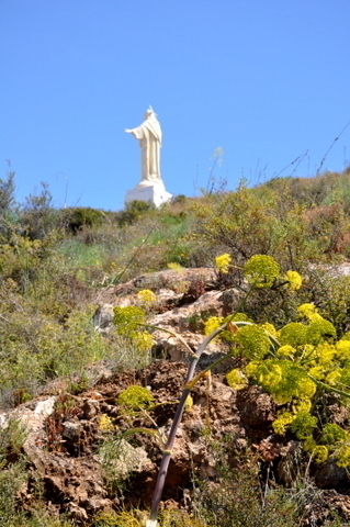 El Sagrado Corazon de Jesus, fantastic views and a great photo opportunity in Mazarron